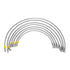 HEL Performance Fuel Injector Lines for Volkswagen Golf MK2 16V RHD (M12 Injectors), Stainless Steel Braided