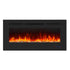 Insert or Wall-Mount Electric Fireplace with Remote Control and Touch Screen in 13 Flame Colors and Base Lights