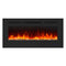 Insert or Wall-Mount Electric Fireplace with Remote Control and Touch Screen in 13 Flame Colors and Base Lights