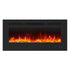 Insert or Wall-Mount Electric Fireplace with Remote Control and Touch Screen in 13 Flame Colors and Base Lights