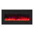 Insert or Wall-Mount Electric Fireplace with Remote Control and Touch Screen in 13 Flame Colors and Base Lights