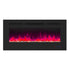 Insert or Wall-Mount Electric Fireplace with Remote Control and Touch Screen in 13 Flame Colors and Base Lights