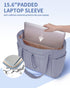 Quilted Puffer Tote Bag with Laptop Sleeve & Cup Holder 20L Travel Work