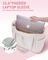 Quilted Puffer Tote Bag with Laptop Sleeve & Cup Holder 20L Travel Work