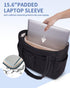 Quilted Puffer Tote Bag with Laptop Sleeve & Cup Holder 20L Travel Work