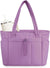 Quilted Puffer Tote Bag with Laptop Sleeve & Cup Holder 20L Travel Work