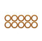 11mm / AN4 Copper Crush Washers (10 Pack)