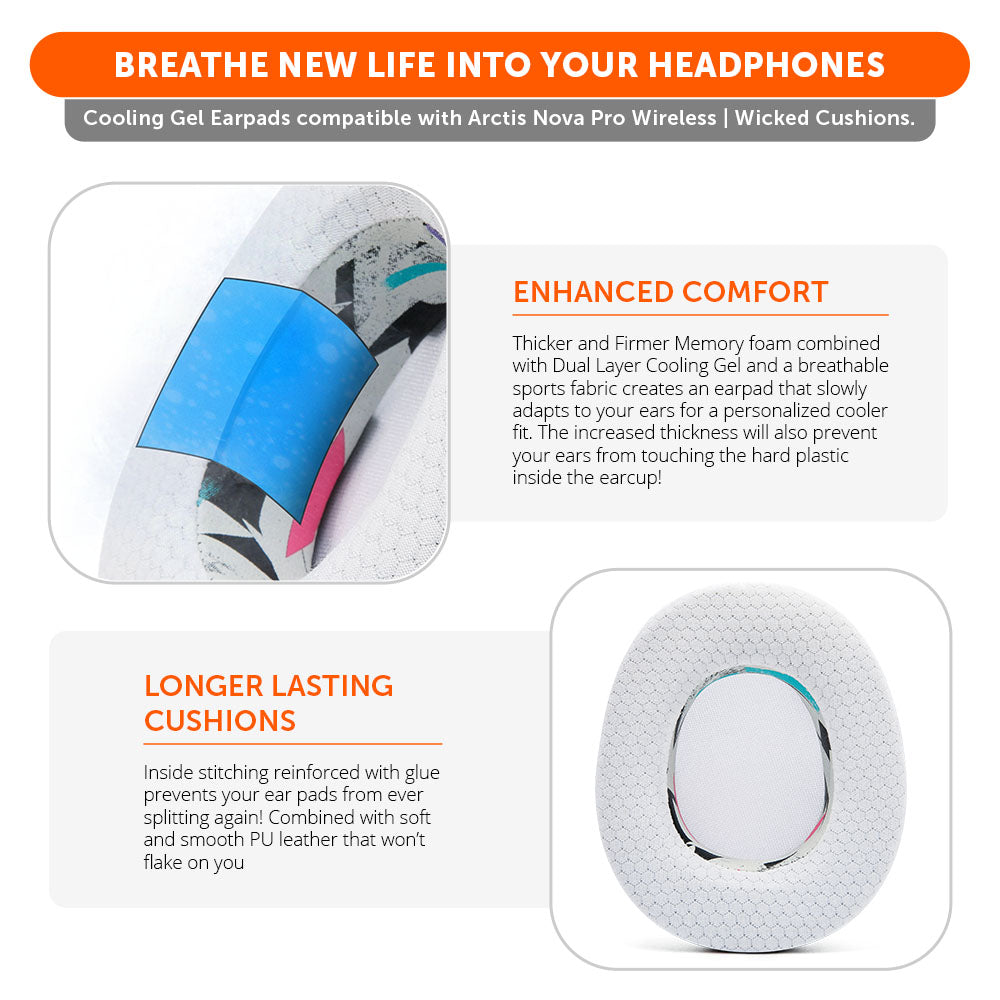 Arctis Nova Pro Wireless & Nova Elite Earpads - WC FreeZe Cooling Gel