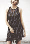 Flapper Chic Tassel Dress in Black + Sapphire