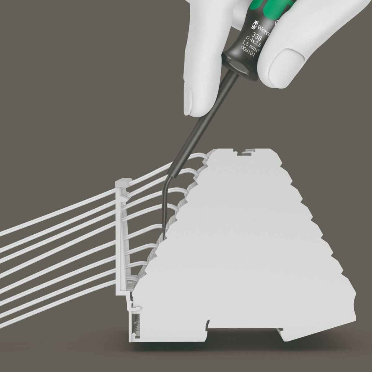 Wera 338 Actuation Tool For Terminal Blocks Spring Cages 0.4 x 2.5mm 05008101001