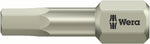 Wera 3840/1 TS SW Stainless Steel Hex Screwdriver Bit 05075604001