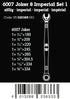 Wera 6007 Joker Imperial 8 Set 1 Ratcheting Combination Wrench Set