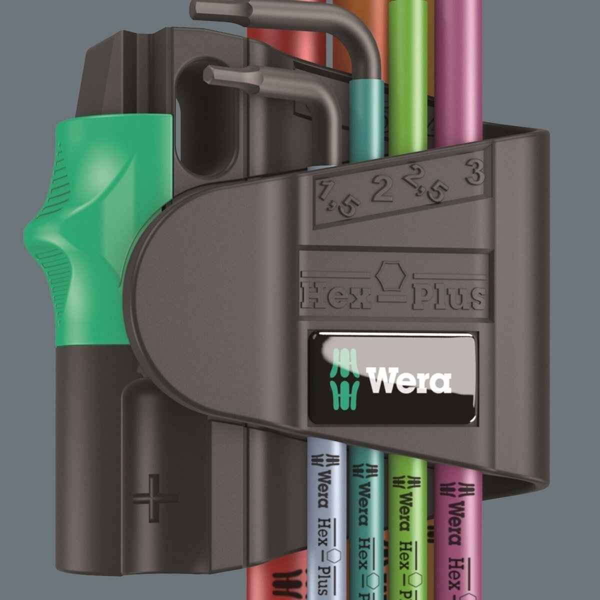 Wera 950/7 Hex-Plus Magnet 1 L-Key Set 7 Piece Metric 05022534001
