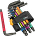 Wera 950/9 Hex-Plus Multicolor 3 L-Key Set SAE 9 Pieces 05022641001