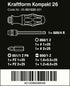 Wera Kraftform Kompakt 26 Combination Driver Magazine and Pouch Set 05051025001