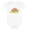 West Virginia Pepperoni Roll Baby short sleeve onesie