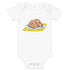 West Virginia Pepperoni Roll Baby short sleeve onesie Stretch Cotton Bodysuit up to 18 Months