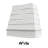 Wood Range Hood With Tapered Shiplap Front and Block Trim - 30", 36", 42", 48", 54" and 60" Widths Available