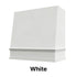 Wood Range Hood With Angled Front and Decorative Trim - 30", 36", 42", 48", 54" and 60" Widths Available