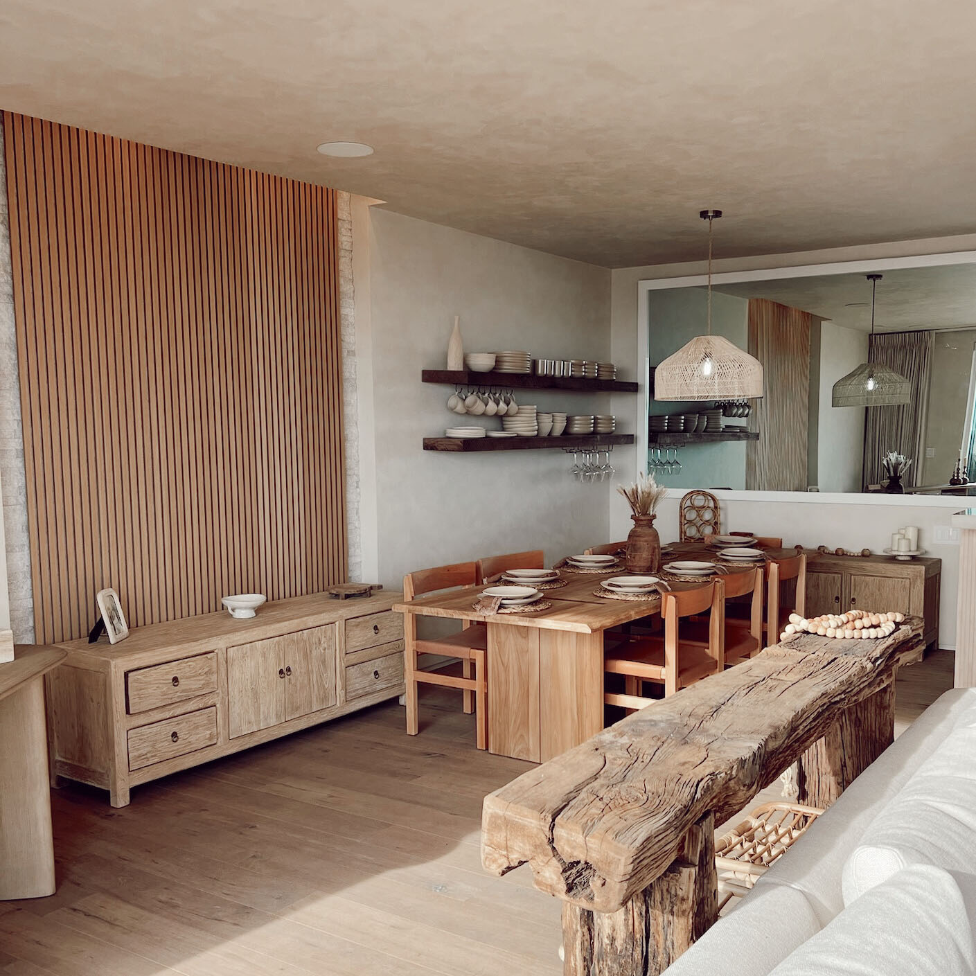 White Oak (Black Felt) Willow Panel