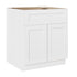 24 Inch White Shaker Single Sink Bathroom Vanity