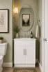 24 Inch White Slim Shaker Single Sink Bathroom Vanity
