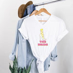 🍾 Team Bride & The Bride 💍 Bachelorette Party Matching V-Neck T-Shirts