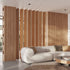 Wide Wood Slat Room Divider
