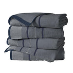 Decorative Cotton Stripe Bath Towel Set - Noelle Collection