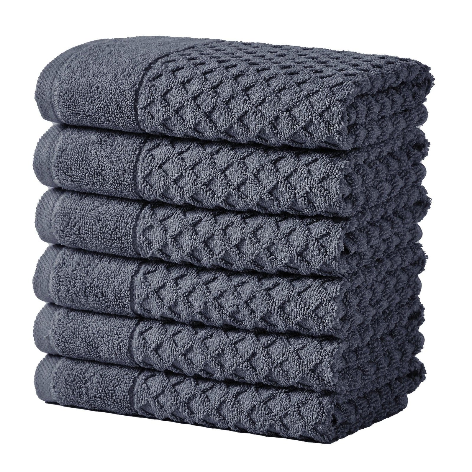 Cotton Diamond Waffle Weave Bath Towel Set - Grayson Collection