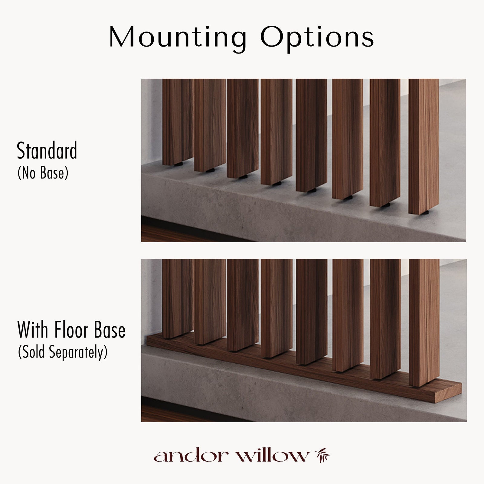 Wood Slat Room Divider