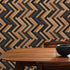Modern Design Wooden Zigzag Panel Wallpaper Mural. #6736