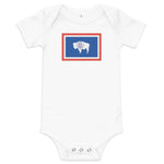 Wyoming Flag Baby Onesie