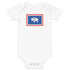 Wyoming Flag Baby Onesie