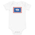Wyoming Flag Baby Onesie Newborn Bodysuit up to 18 Months