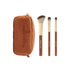 Pumpkin Spice | Cinnamon Sticks 3 PC Face & Eye Brush & Bag Set