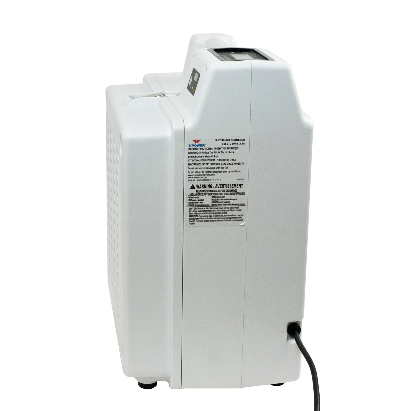 XPOWER X-2830 Professional 4-Stage HEPA Air Scrubber