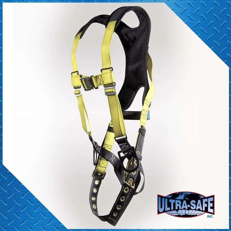 Full Body Harness w/ X-Pad, 3 D-Rings, & Chest Quick Release