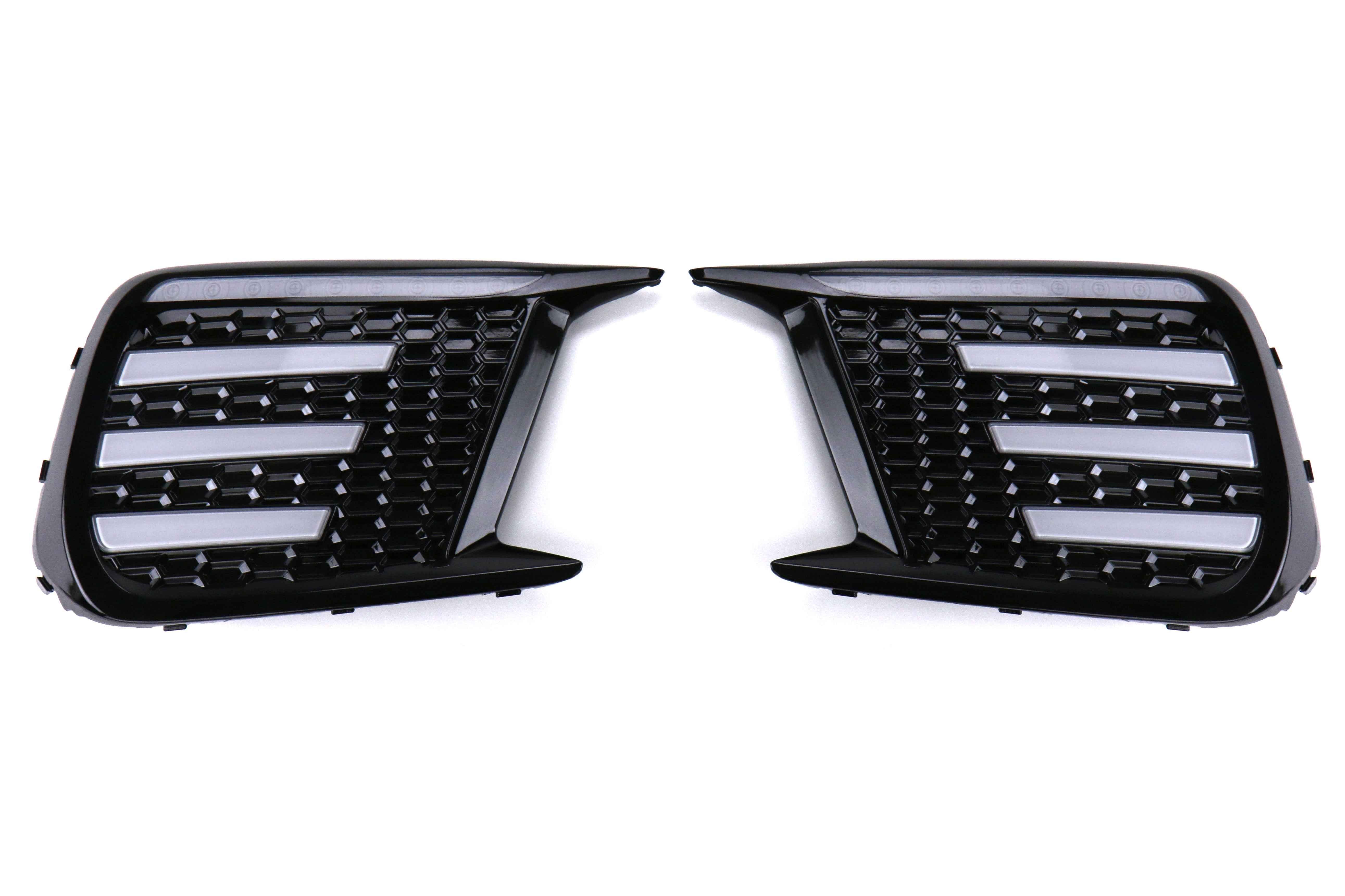 OLM Clear Tri-Bar Fog Light Bezel - 2018-2021 Subaru STI / 2018 WRX