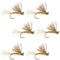 Tan X Caddis Emerging Caddis Adult Trout Dry Fly - 6 Flies Hook Size 16