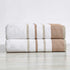 Decorative Cotton Stripe Bath Towel Set - Noelle Collection
