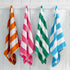 Cotton Velour Cabana Stripe Beach Towel - Novia Collection