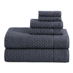 Cotton Diamond Waffle Weave Bath Towel Set - Grayson Collection