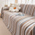 Modern Minimalist Sofa Throw Cover Cotton Knit Throws for Couch Scratch Proof Couch Cover