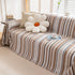 Modern Minimalist Sofa Throw Cover Cotton Knit Throws for Couch Scratch Proof Couch Cover