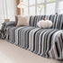 Modern Minimalist Sofa Throw Cover Cotton Knit Throws for Couch Scratch Proof Couch Cover