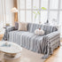 Modern Minimalist Sofa Throw Cover Cotton Knit Throws for Couch Scratch Proof Couch Cover