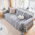 Modern Minimalist Sofa Throw Cover Cotton Knit Throws for Couch Scratch Proof Couch Cover