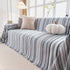 Modern Minimalist Sofa Throw Cover Cotton Knit Throws for Couch Scratch Proof Couch Cover