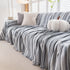 Modern Minimalist Sofa Throw Cover Cotton Knit Throws for Couch Scratch Proof Couch Cover